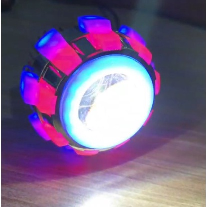 Lampu LED Projie Depan Uk 3.5 Inch Model Ubur-Ubur Biasa Rainbow