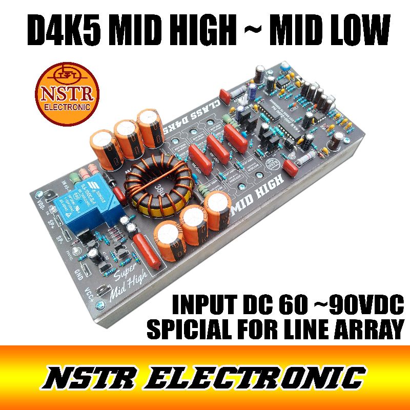 Class D4K5 4500watt FITUR MID-HIGH