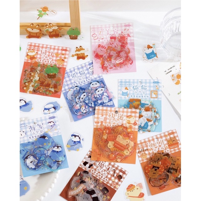 

40 Pcs Sticker Aesthetic - 33 Dekorasi Planner Scrapbook VELVET DREAMER SERIES Planner Scrapbook