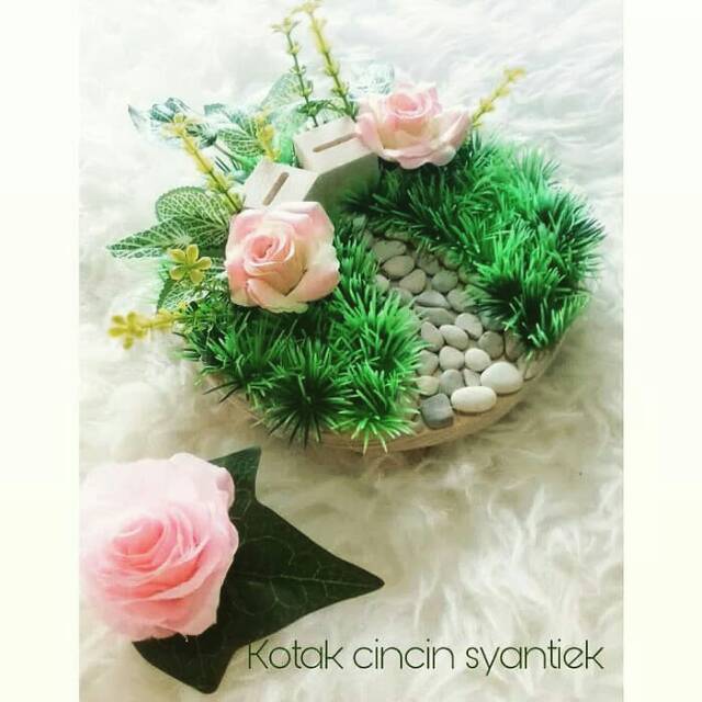 Kotak cincin pernikahan wedding ring box kotak cincin lamaran tunangan seserahan mas kawin mahar