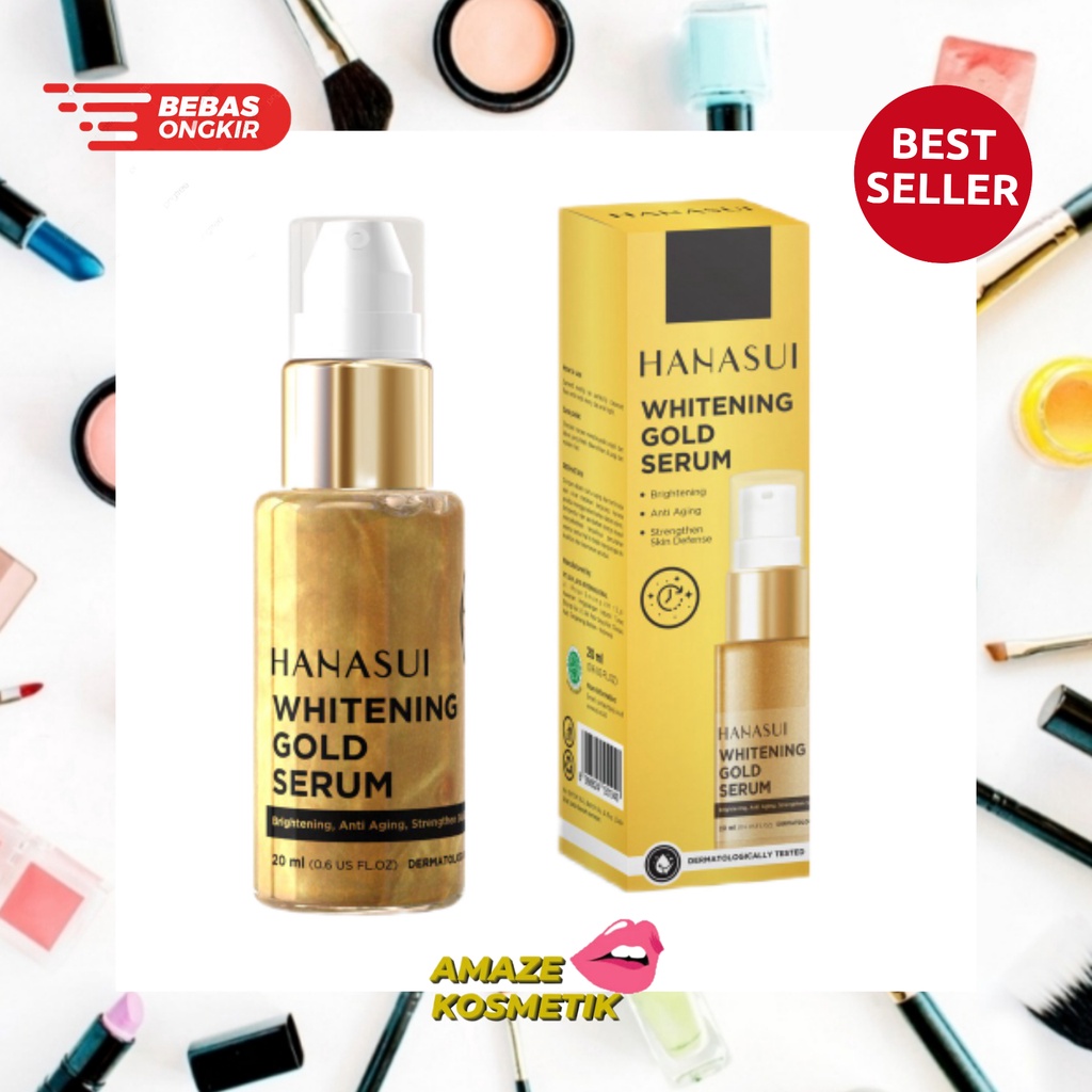 SERUM GOLD BPOM HANASUI BY JAYA MANDIRI | SERUM GOLD WHITENING 20ML