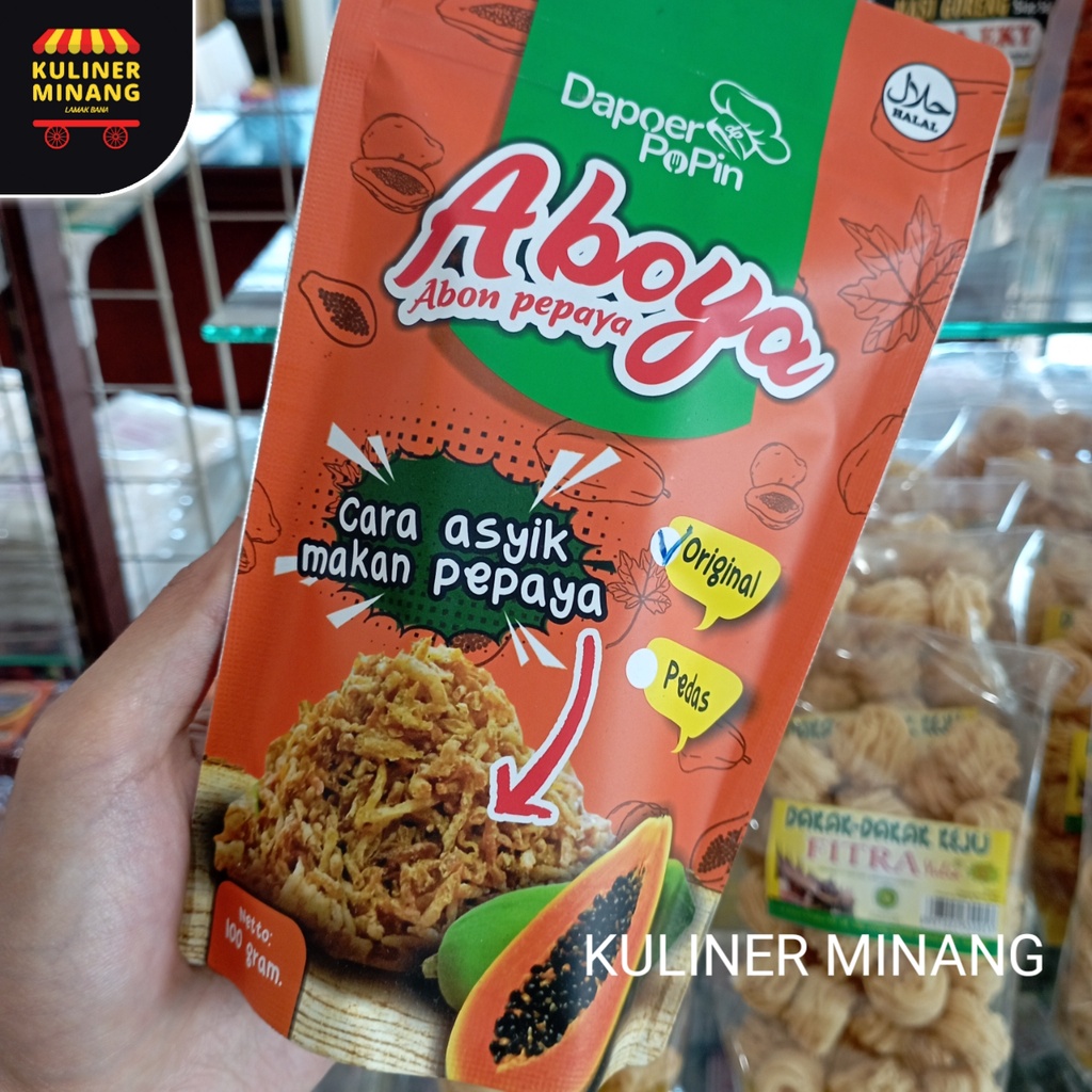 

Abon Pepaya 100 gr Oleh-Oleh Asli Cemilan Kampung Makanan Khas Payakumbuh Padang kabau Jajanan Snack Kuliner Minang Kabau AX00