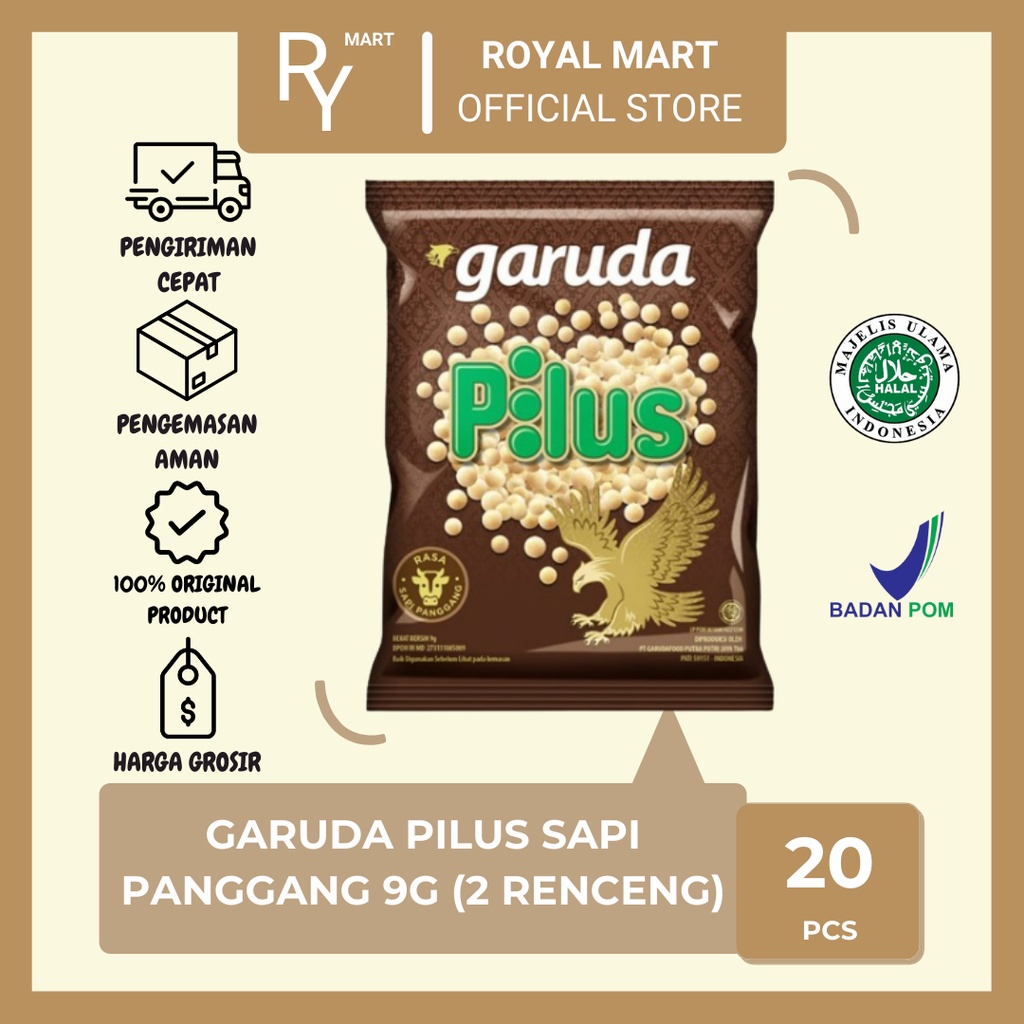 

Garuda Pilus Sapi Panggang 9 gr x 20