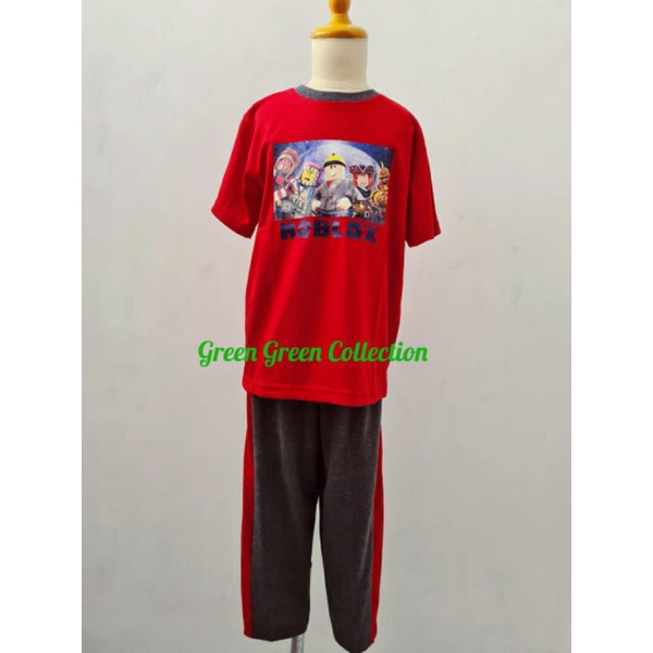 Piyama kaos printing Roblox planet