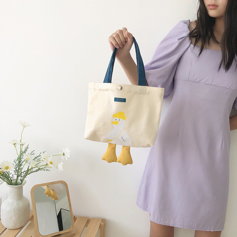 Tas Tote Bag Mini Dazui Duck Totebag Bebek Trend Kekinian (RSL) NR