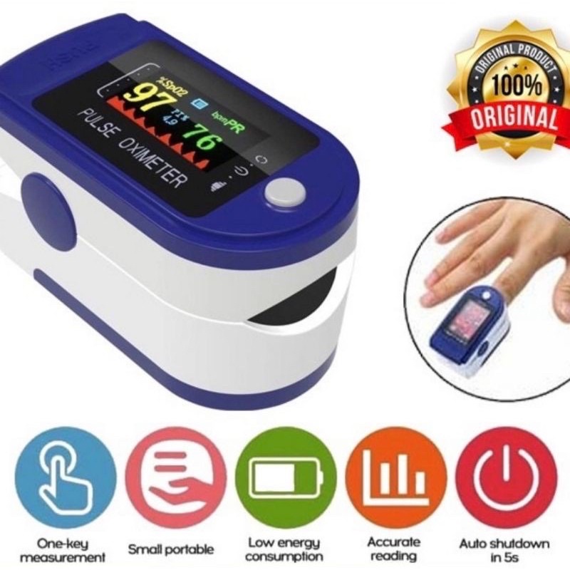 Oximeter Fingertip Alat Ukur Saturasi Oksigen Darah