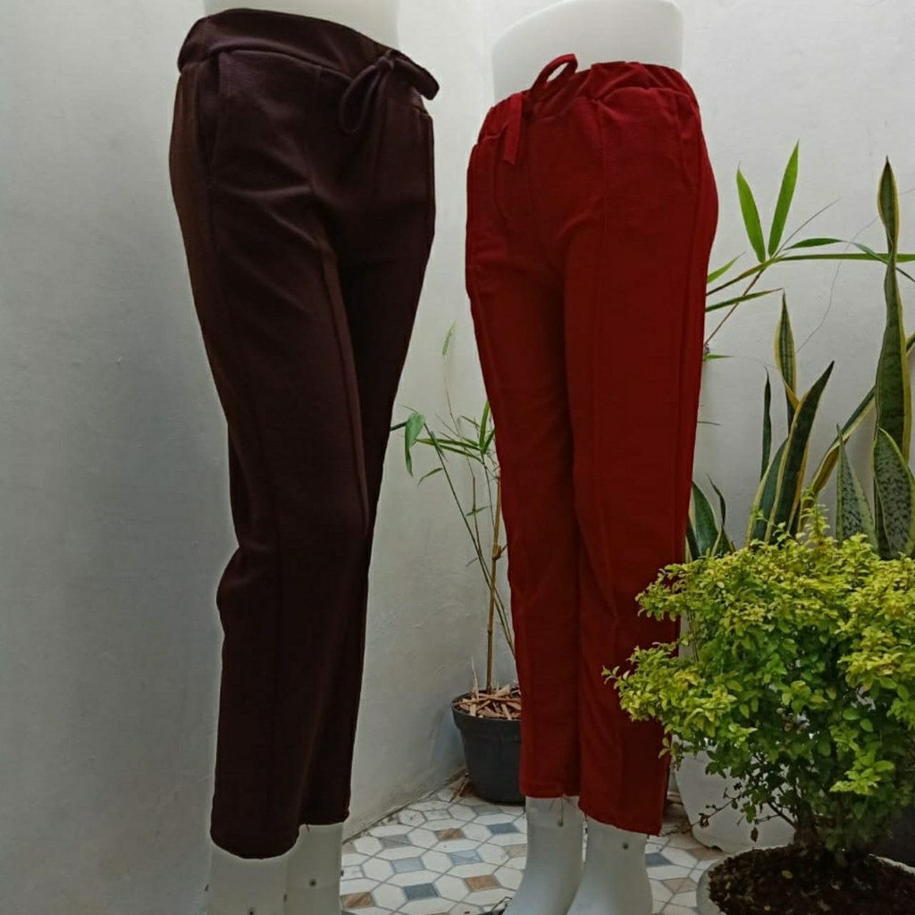 Basic Pants Crep (DOTY) / Celana Cropped / Doty Pants