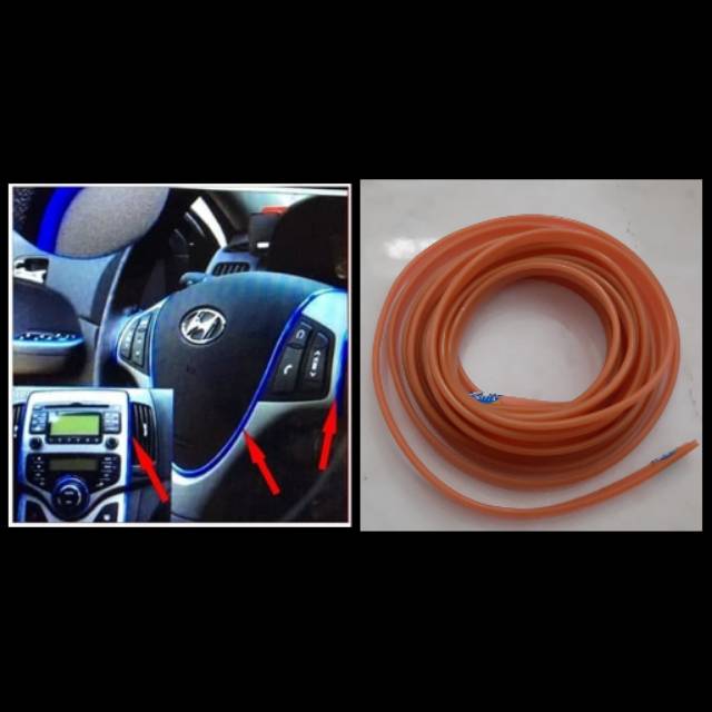 Lis Mobil Warna List Dasbord Mobil Universal ukuran 3 meter