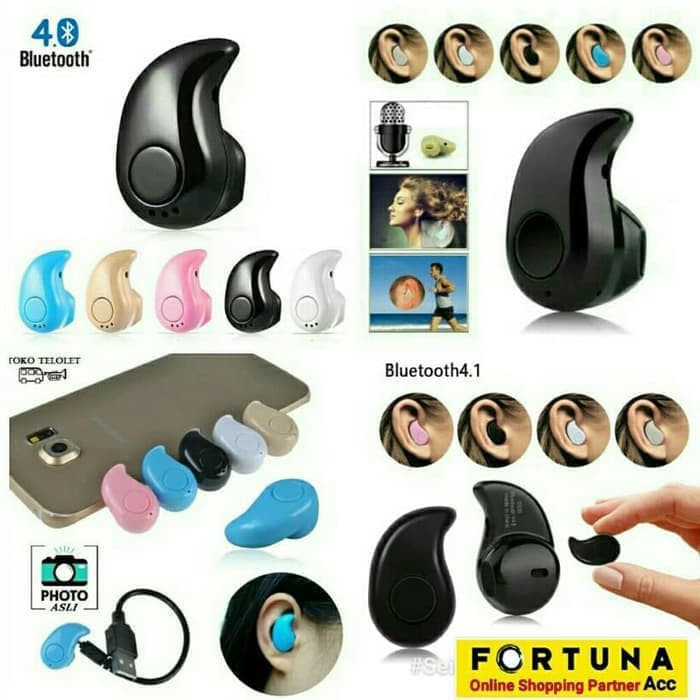 Trend-Headset Bluetooth Mini S530/M5 Handsfree Wireless Model Keong With Mic Bisa Telepon Suara Jernih