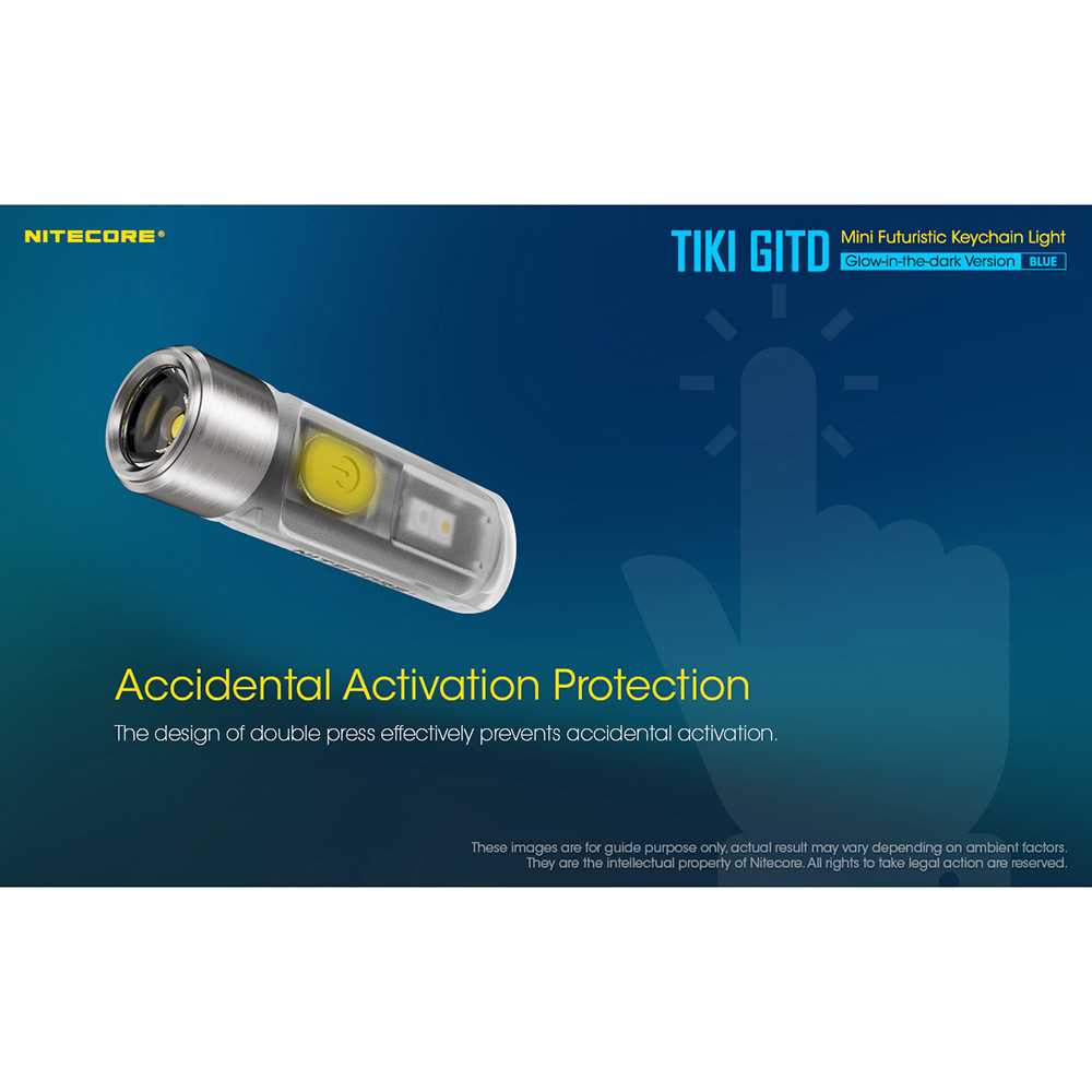 IDN TOOLS - Nitecore TIKI GITD Senter LED Glow In The Dark OSRAM P8 300 Lumens