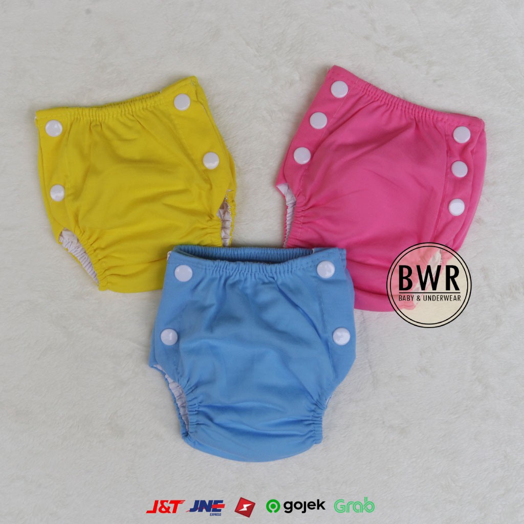 [ L ] Popok Bayi Lovely Instant V Celana popok kancing - Bwr