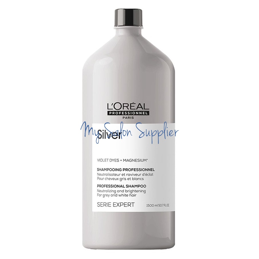 Loreal Serie Expert Silver Violet Dyes + Magnesium Shampoo 1500ml