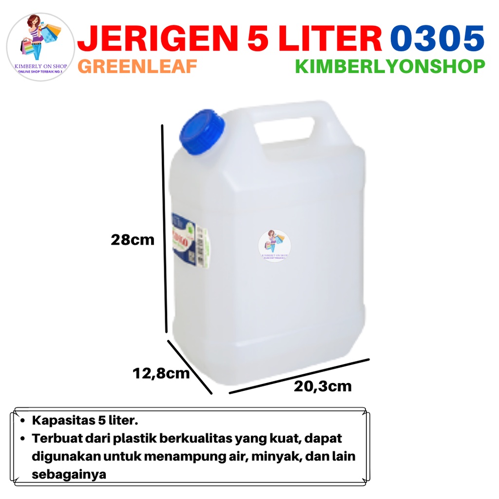 Jerigen Segi Indigo 5 Liter 0305 Green Leaf