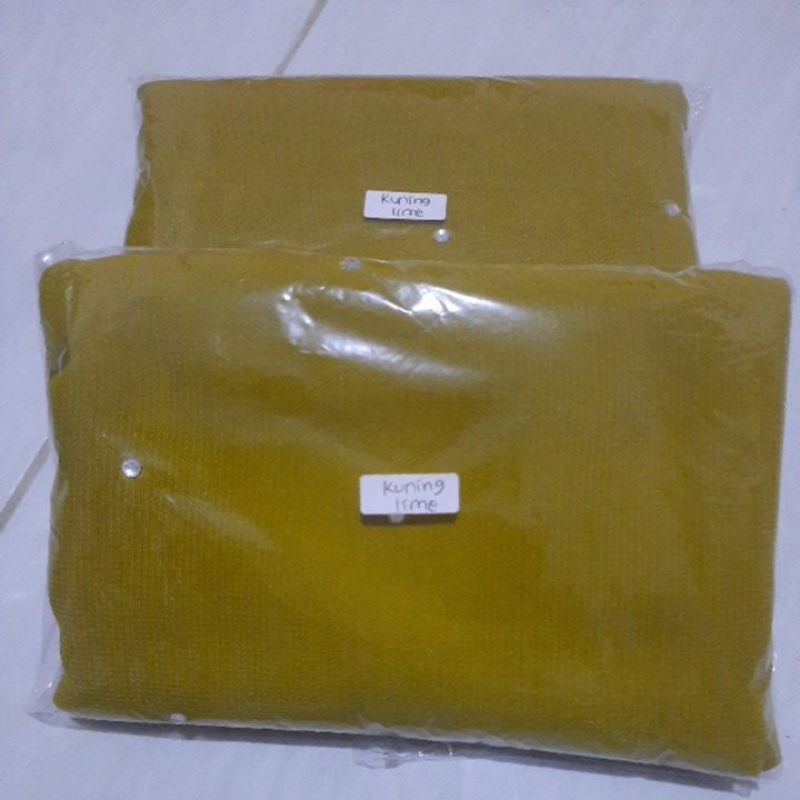 HIJAB SEGIEMPAT SWAROSKI 1KG MUAT 11 PCS-Kuning lime
