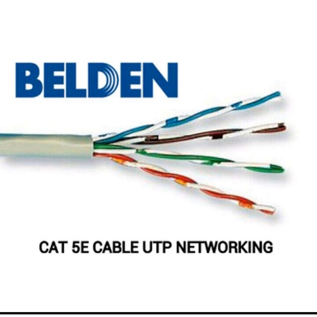 KABEL UTP LAN DATA ISI 8 METERAN MERK BELDEN USA ORIGINAL CAT5E CAT 5