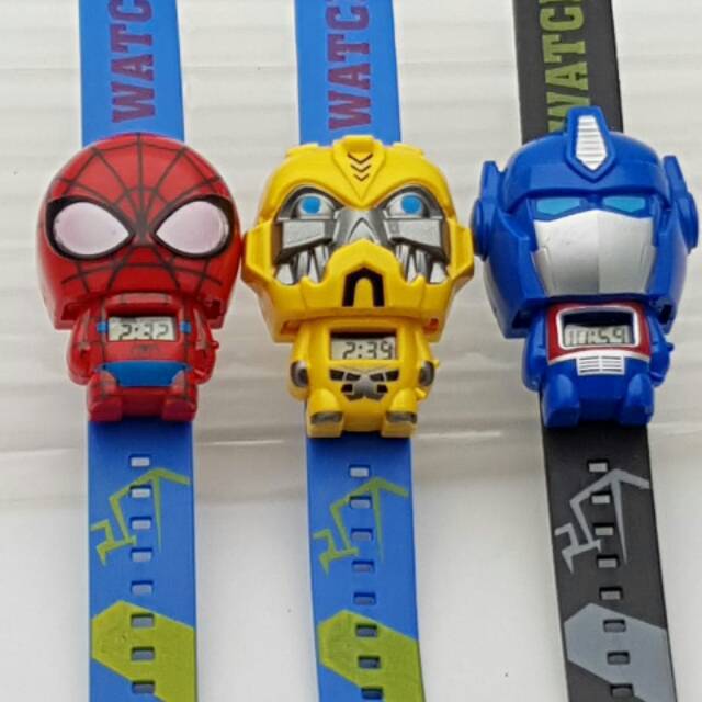 Jam Tangan Anak-Anak Cewek/Cowok Character Multifunction Rubber Digital