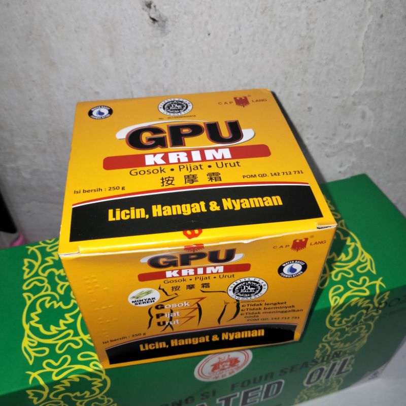 GPU krim 60gr , 150gr , 250gr licin hangat dan nyaman