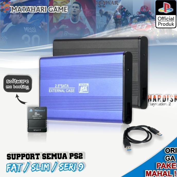 HDD PS2 160GB - HARDISK EKSTERNAL PS2 - SUPPORT SEMUA PS2 FULL GAME