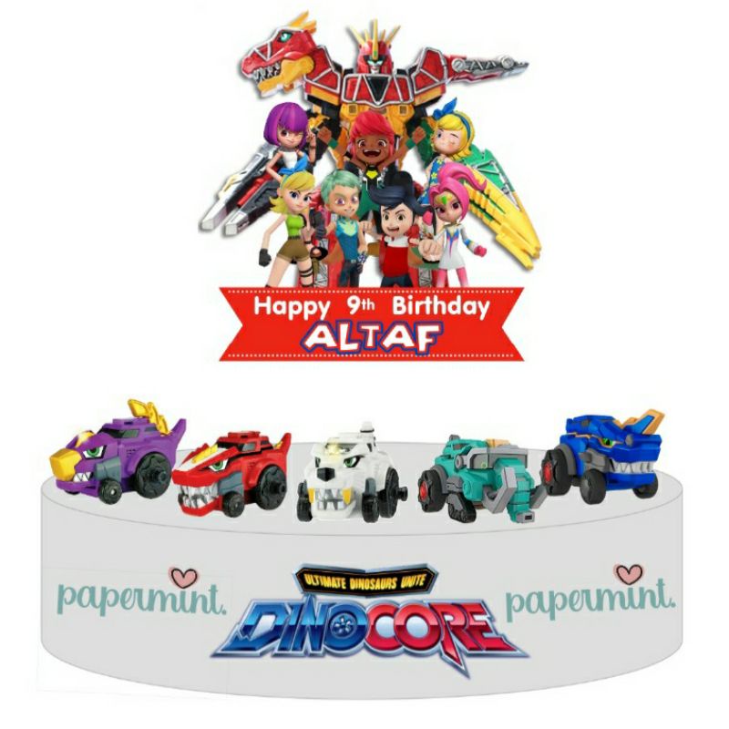 cake topper DINOCORE