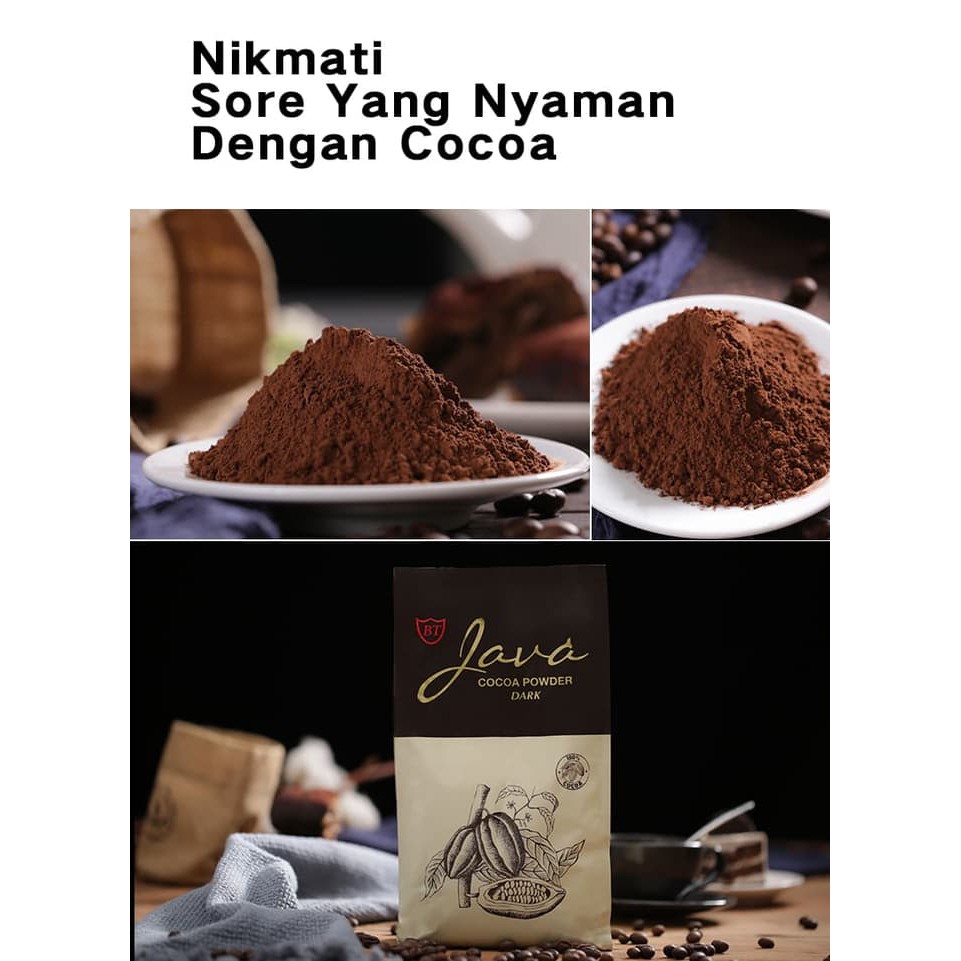 Oh!JAVA DARK Cocoa Powder 1000g Dark Chocolate| ASLI (Bukan Repack)