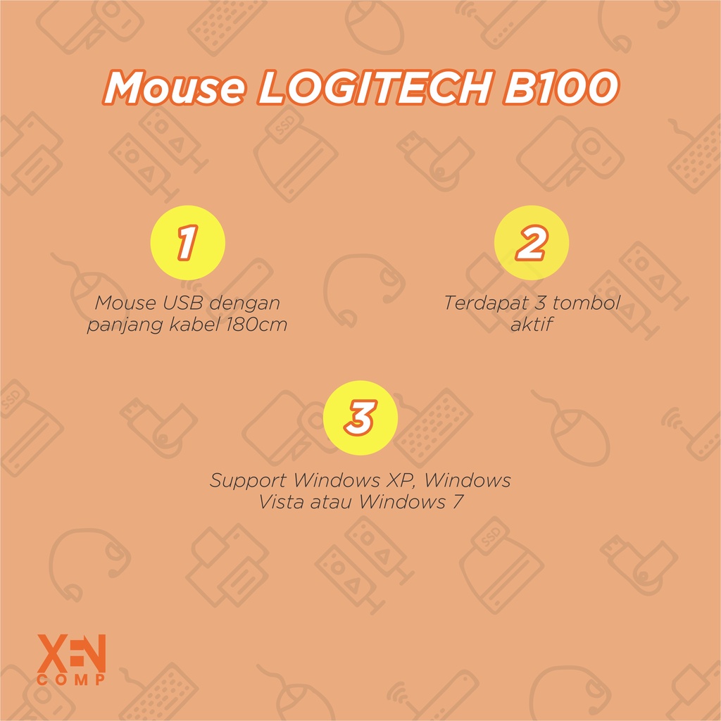 Mouse LOGITECH B100 Original