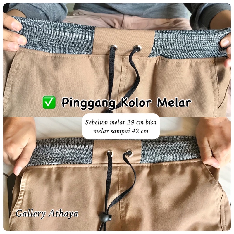 TERMURAH !! (BISA COD) Celana Pendek Chinos Chino Rip Surfing Santai Pria Cowok Dewasa, Bawahan Pinggang Karet