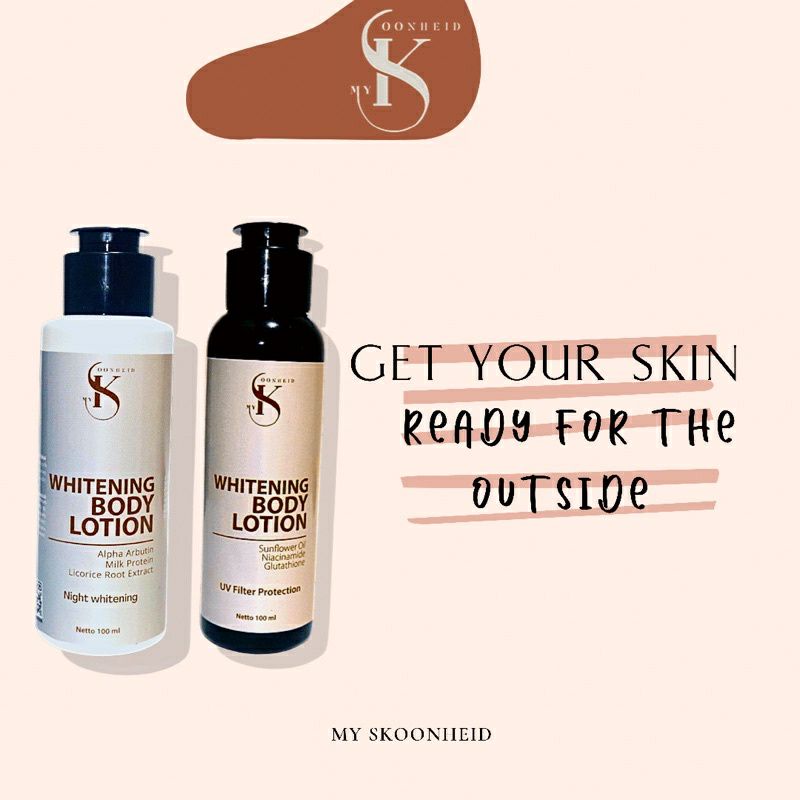 PAKET BODY EXTRA WHITENING NIGHT & WHITENING DAY By My Skoonheid