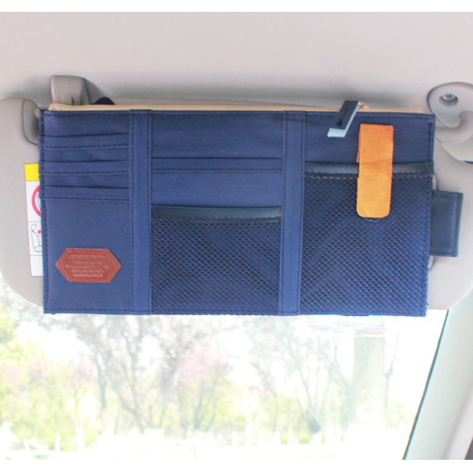 Kantong Dompet Sunvisor untuk Kartu, Uang, Karcis Parkir Bahan Canvas Ala Korea