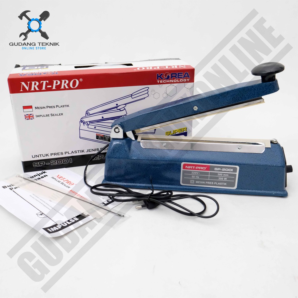 Mesin Press Plastik NRT SP200I BODY BESI - Impulse Hand Sealer SP 200 - Alat Pres Segel Plastik NRT