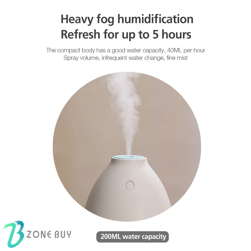 100% ORI - endear Humidifier Purifier Diffuser 200ML Portable Terapkan ke Essential oil HD03-5