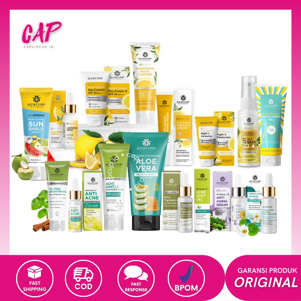 CAP - AZARINE C White / Miracellar / Anti Acne / Revitalizing / Pore Tightening / Aloe Vera / Oil Fr