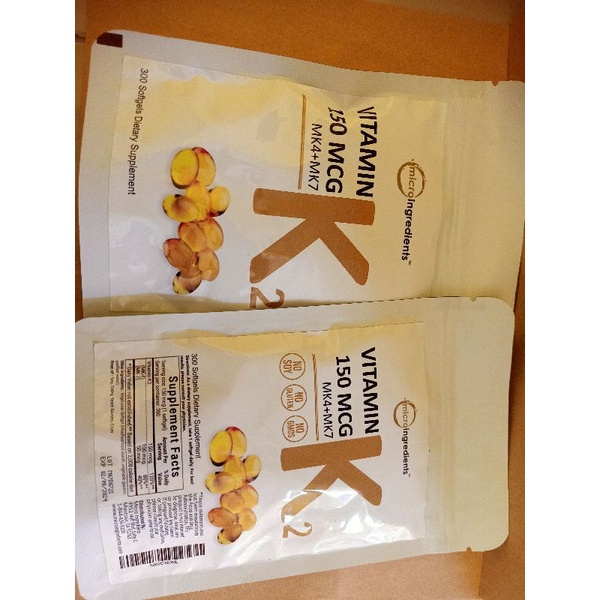 Micro Ingredients Vitamin K2 150 mcg Complex 300 softgels