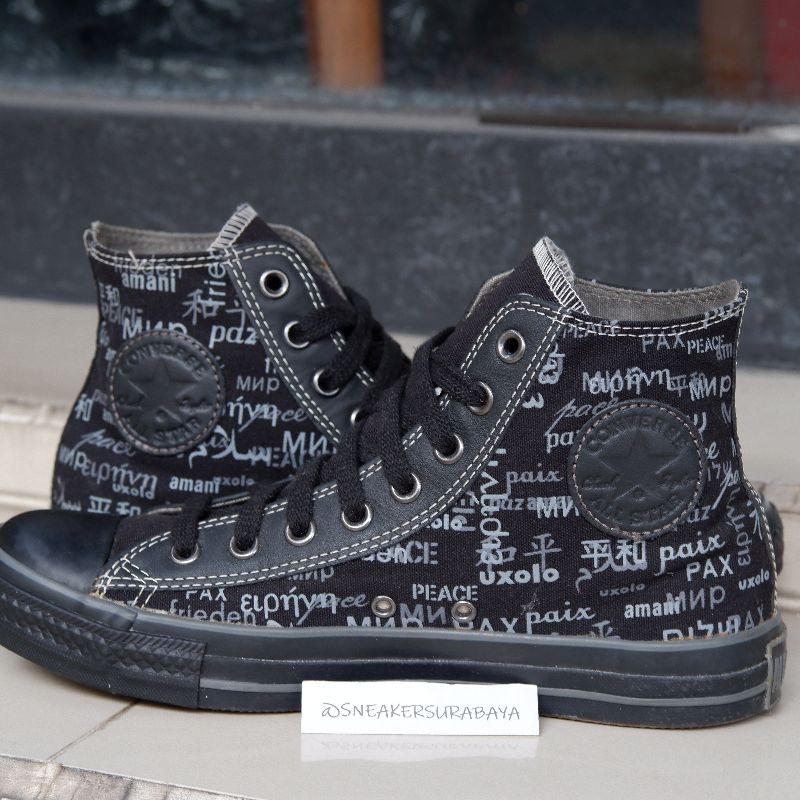 Converse Chuck Taylor Hi x John Lennon Imagine Peace Project Black