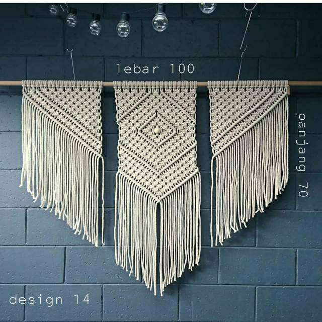 Hiasan dinding macrame wall hanging design jumbo