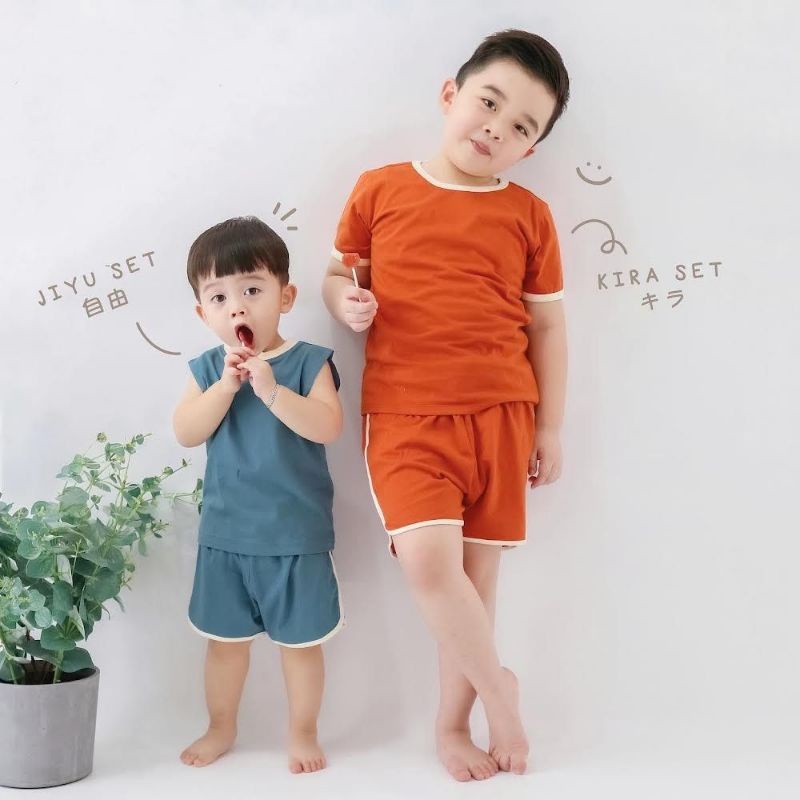 Haroo Kira Set 1-6Y Setelan Anak Berlengan / Baju Anak Berlengan