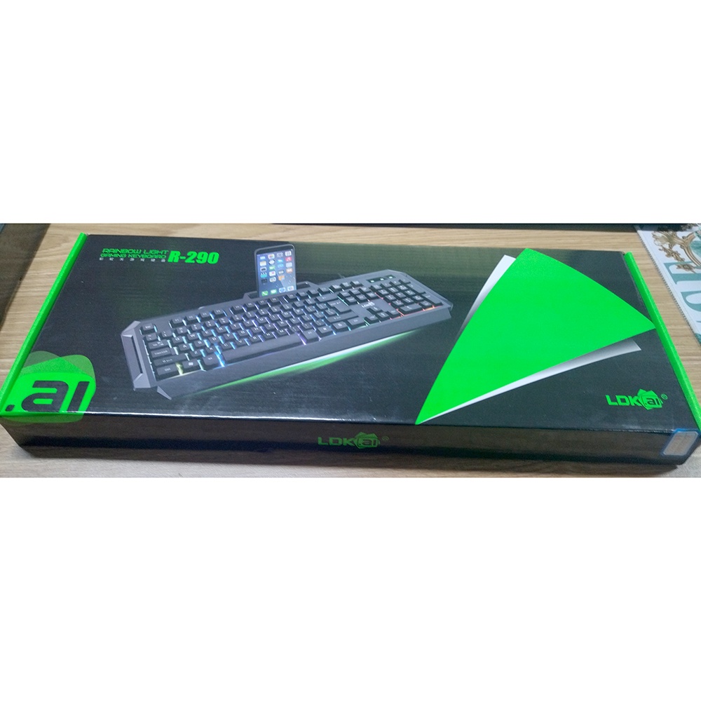 LDKAI Gaming Keyboard RGB LED - R290 - Black