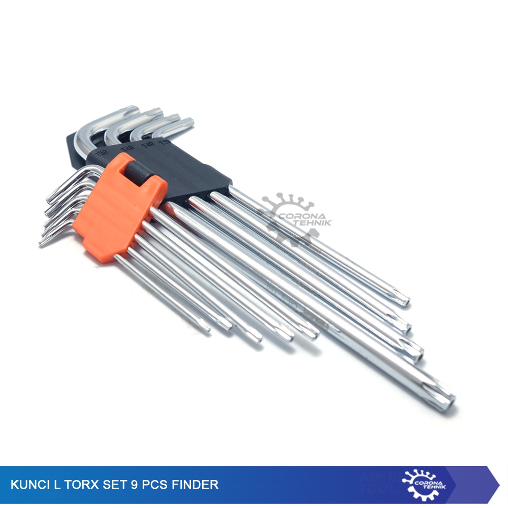 Finder - Kunci L Torx Set 9 Pcs