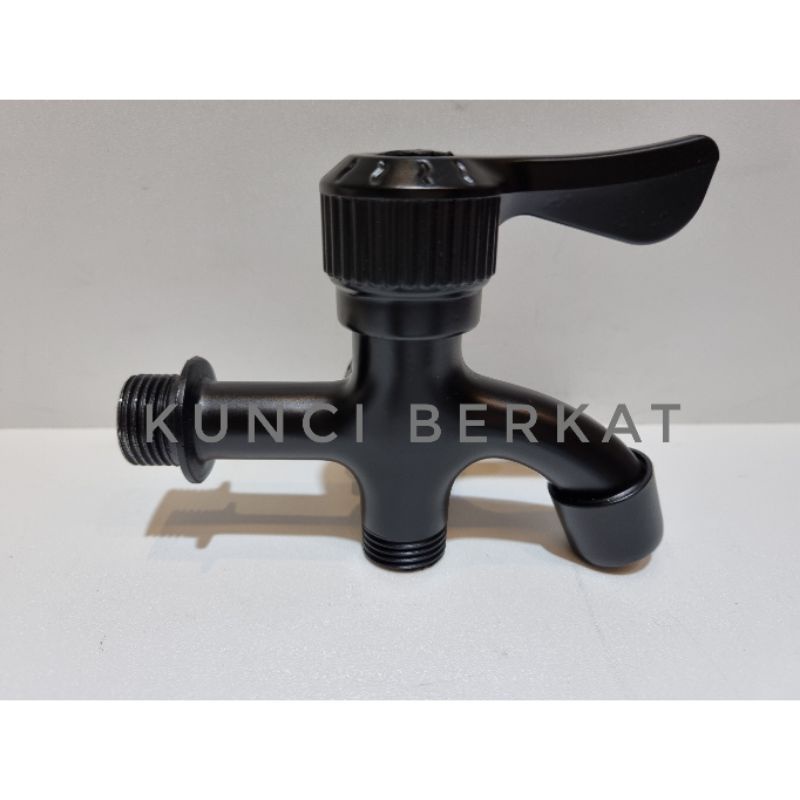 Kran cabang hitam/Keran Shower/Kran Cabang air dingin/Kran Double Black