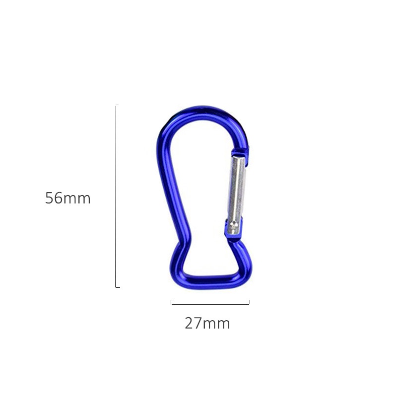 1pc Gantungan Kunci Carabiner Anti Hilang Bahan Aluminum Alloy Untuk Hiking / Camping