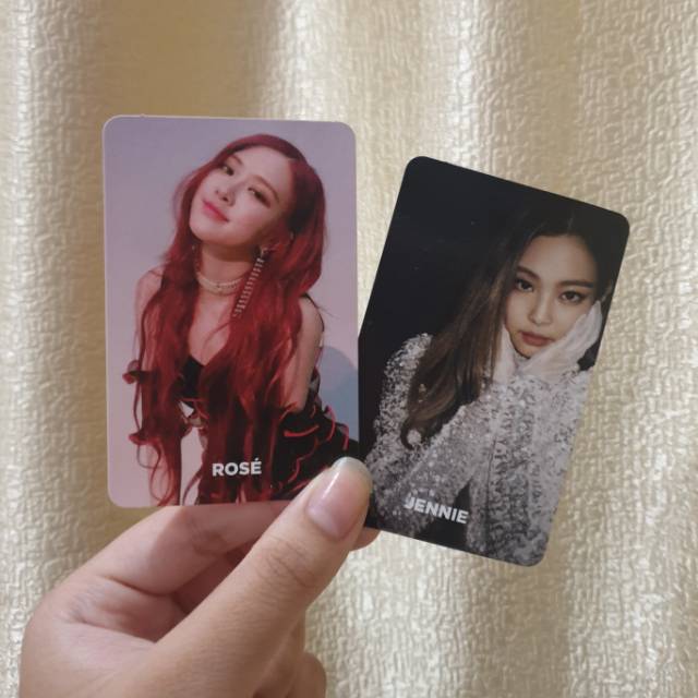 BLACKPINK SQUARE UP JENNIE ROSÉ ROSE PHOTOCARD ALBUM OFFICIAL