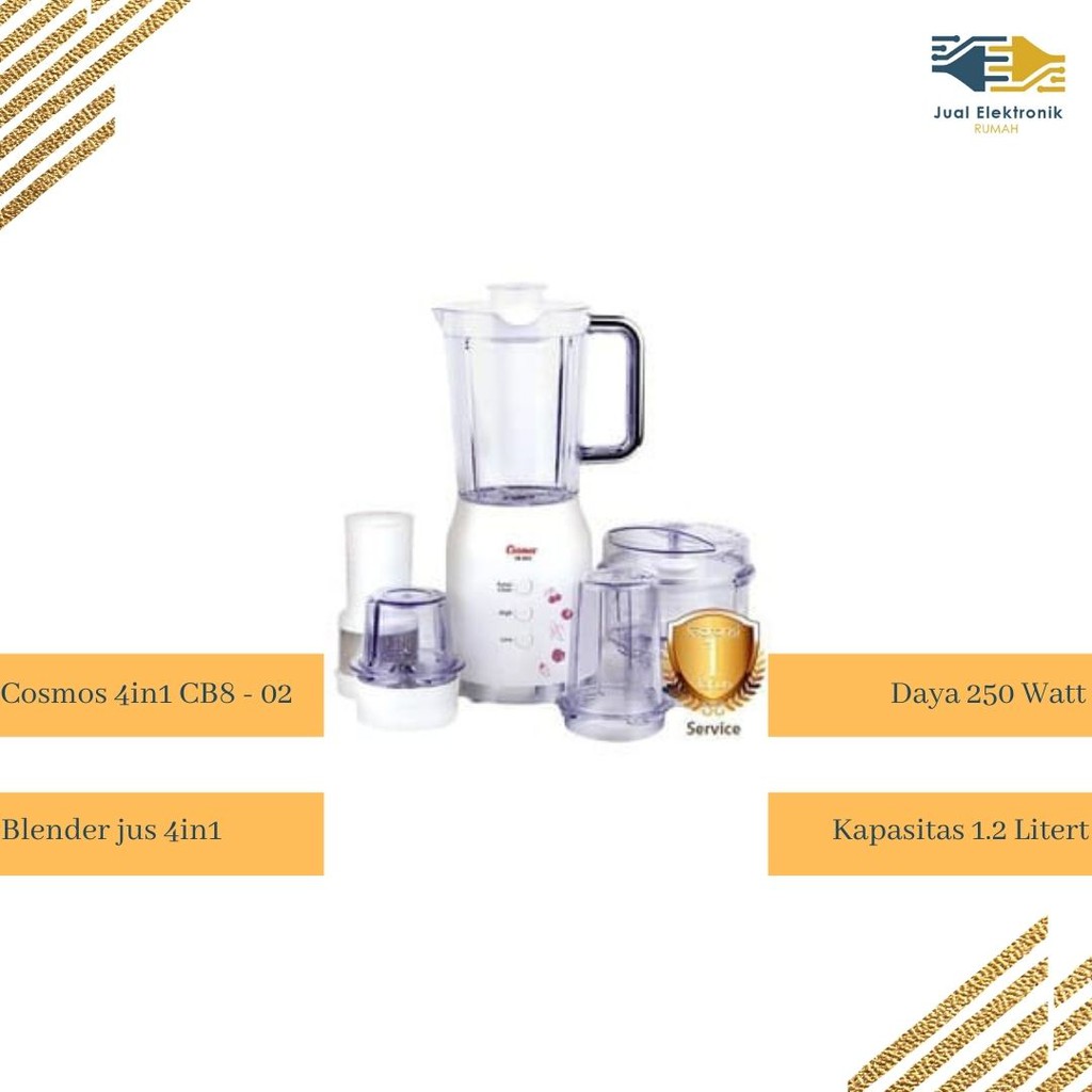 Blender Juicer Plastik Cosmos 4in1 CB802 Nomor 1