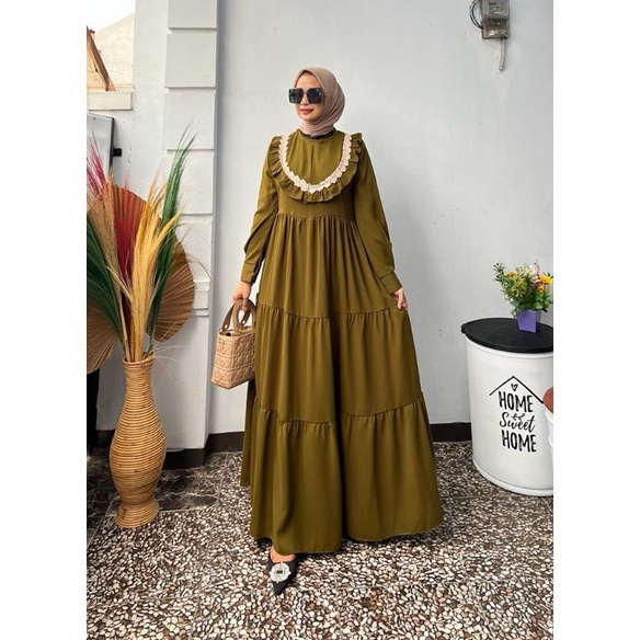 GAMIS POLOS ZAHRA DRESS/DF_COLLECTION/BAJU KANTOR/BAJU MUSLIM/DRESS GAMIS KOTAK-KOTAK