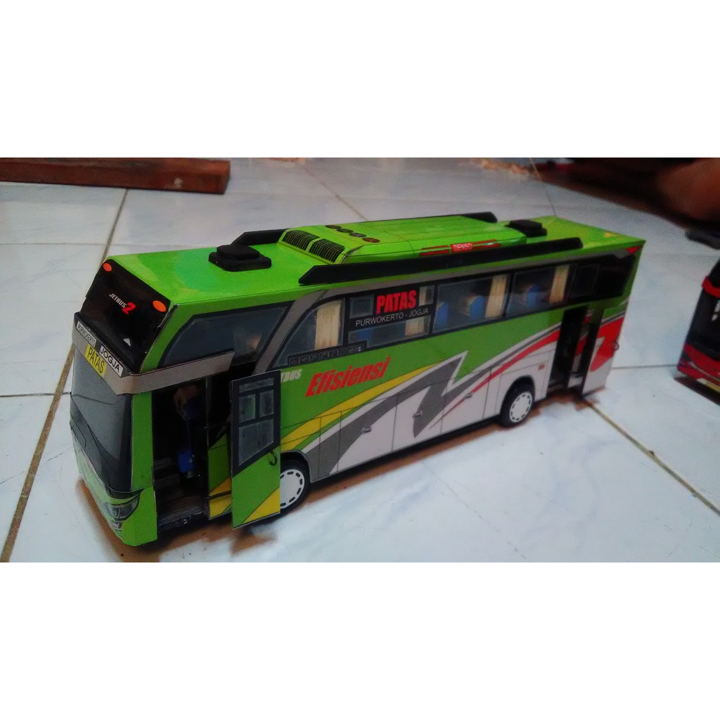 Miniatur Bis Banjarnegara Efisiensi Remot telolet