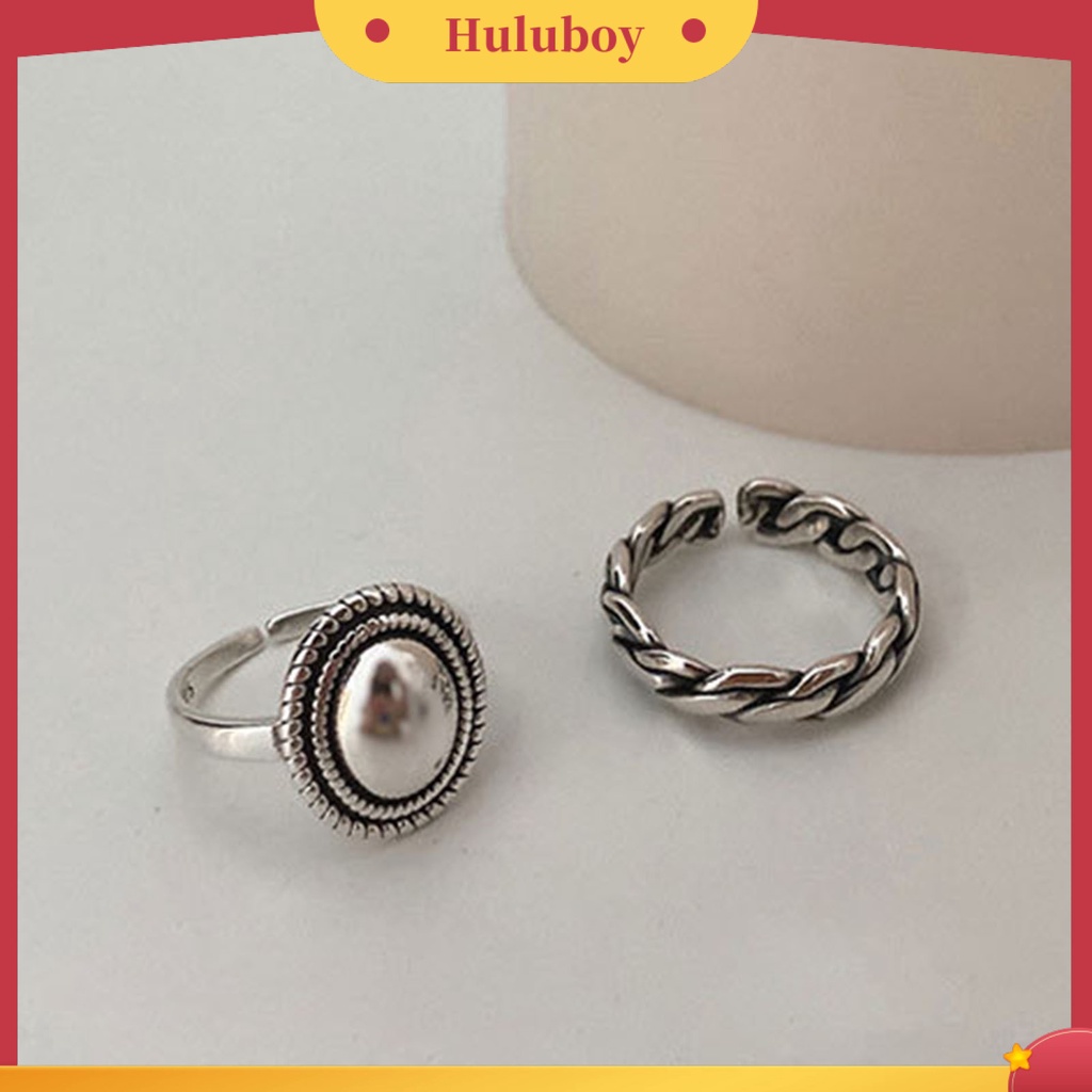 Hu Hu Hu Hu Hu Alat Bantu Pasang Kacamata♡ Cincin Model Terbuka Adjustable Gaya Vintage Untuk Pernikahan