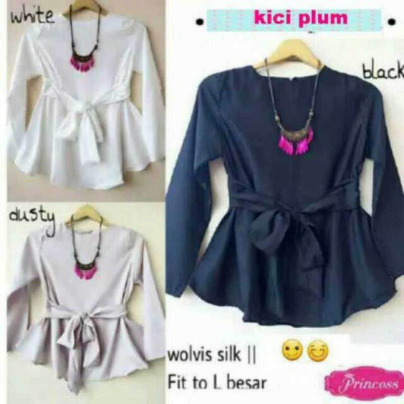 Kici plum atasan wanita blouse fashion remaja