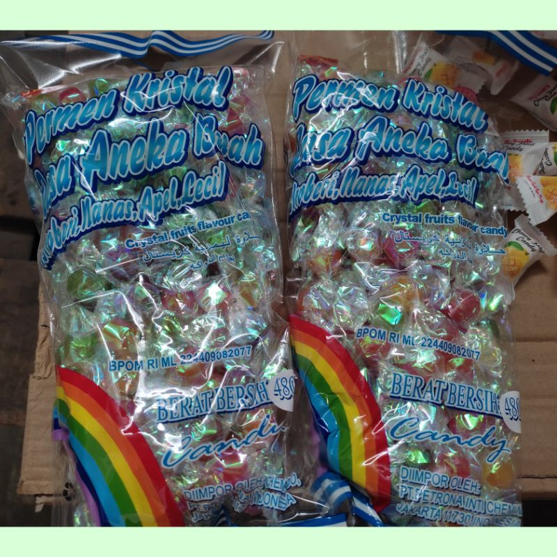 

Permen Crystal aneka rasa - 480 gr