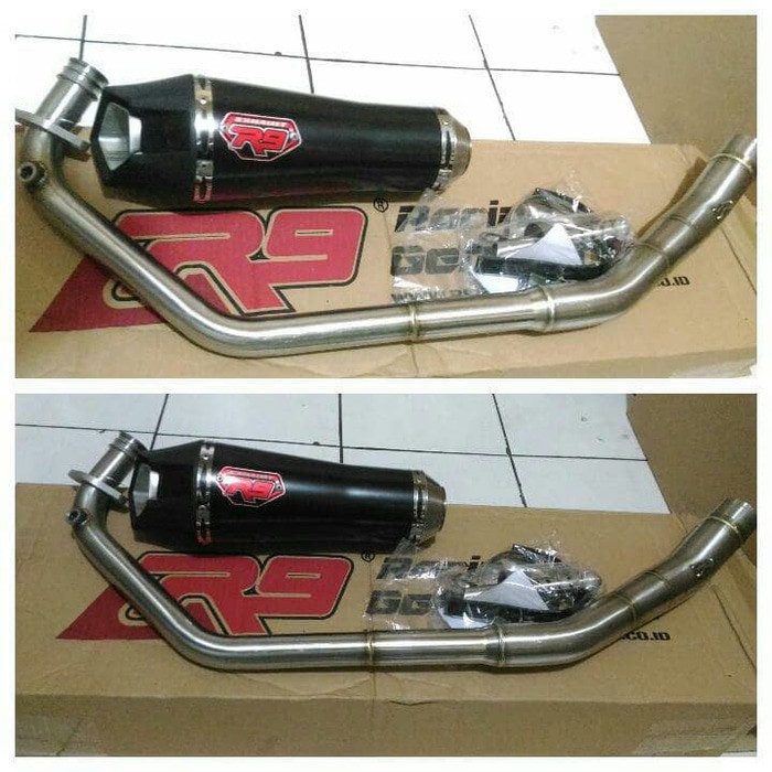 Promo knalpot r9 alpha series all new cb150r/knalpot r9 new cb150r alpha ori