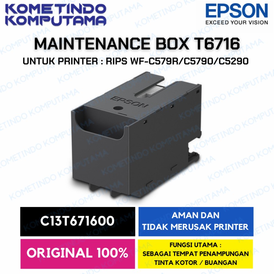 C13T671600 Maintenance Box EPSON WF-C579R / WF-C5290 / WF-C5790 ORIGINAL 100% C579R C5290 C5790