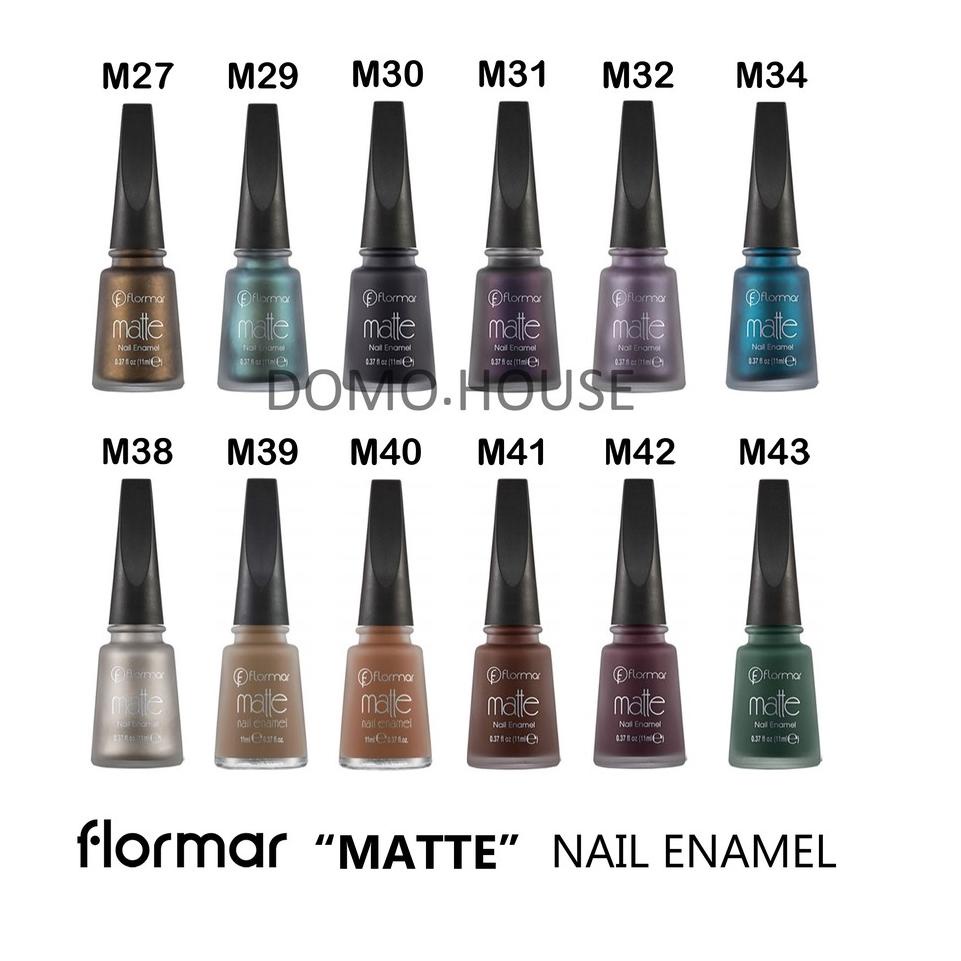 FLORMAR MATTE NAIL ENAMEL / KUTEK FLORMAR NAIL POLISH "BRG. 732389"