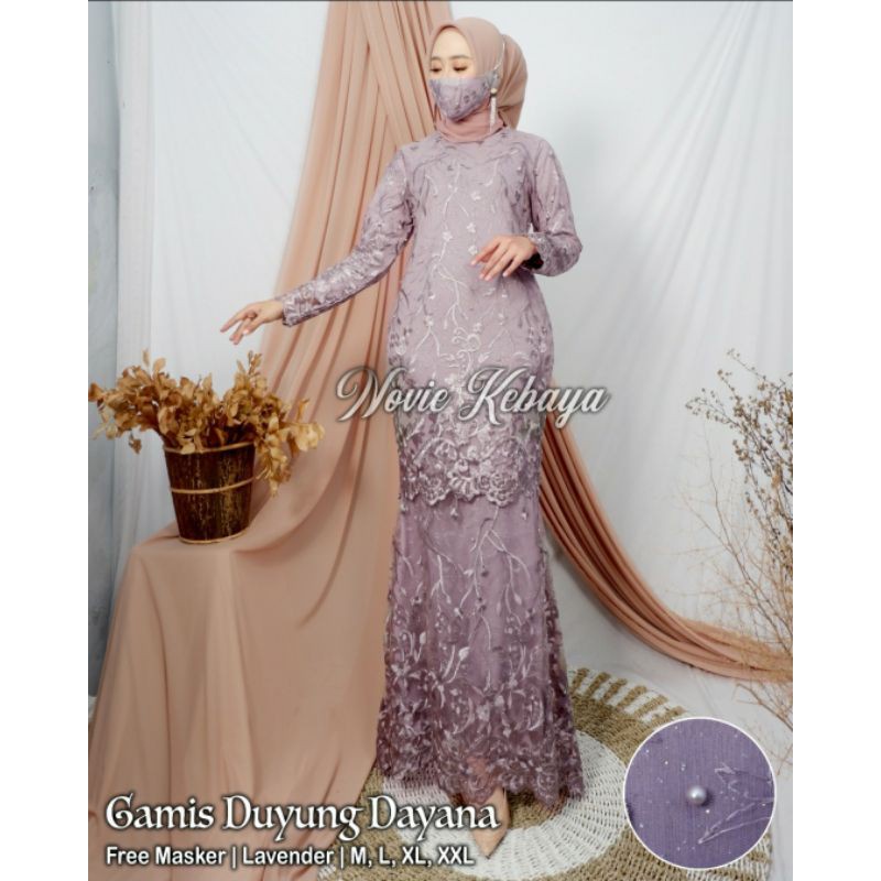 Kebaya Gamis / Gamis Brukat Pesta / Gamis Pesta Terbaru / Gamis Brokat / Gamis Duyung / Gamis Tille